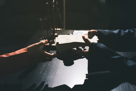 Consultation and conference of professional businesswoman and Male lawyers working and discussion...