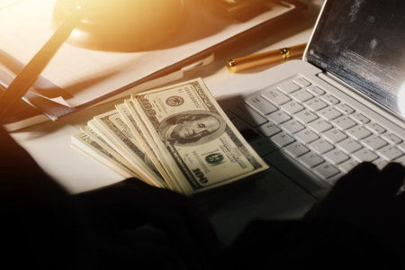 Businesswoman and Male lawyer or judge consult and conference having team meeting with client at law firm in office, Law and Legal services conceptの写真素材