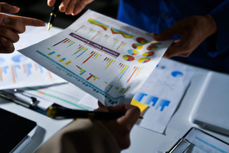 business people in meeting discussing plans together