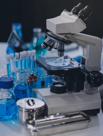 Researchers working in the clinical laboratory