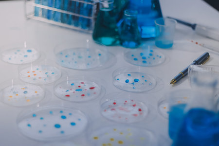 Researchers working in the clinical laboratory