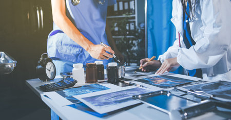 Doctors are meeting at the hospital to discuss treatment options and share experiences with colleagues.