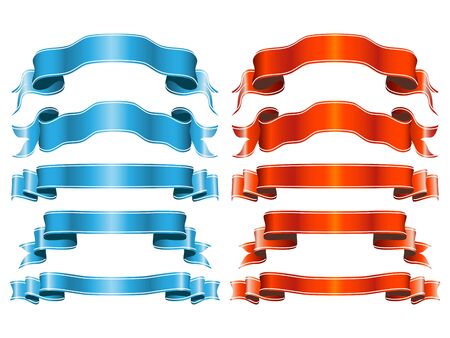 Decorative ribbonsのイラスト素材