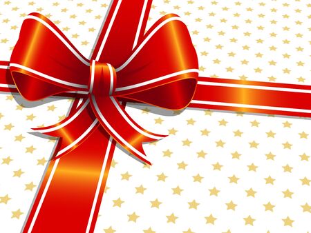 Decoration ribbon with bowのイラスト素材