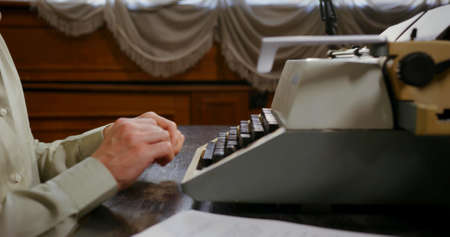 Photo of a vintage typewriter