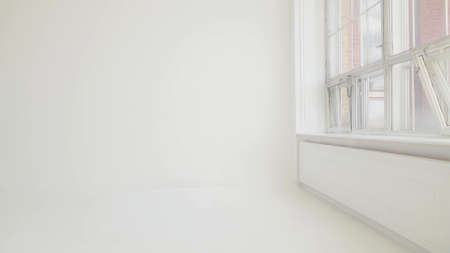 A white background photo with a windowの写真素材