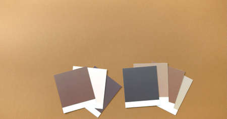 A background photo with colored cards