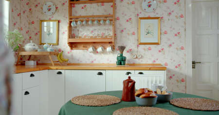 Photo of a vintage kitchenの写真素材
