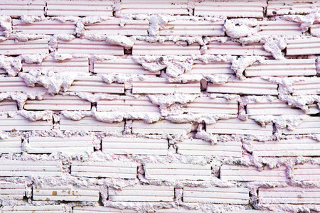 pink brick wallの写真素材