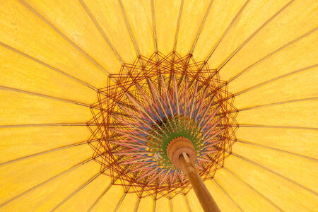 Umbrella of the Lanna Thai, Chiangmai Province, North of Thailandの写真素材
