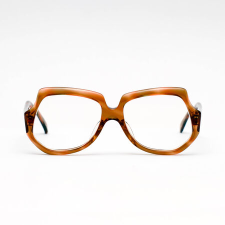 vintage glasses isolated on whteの写真素材