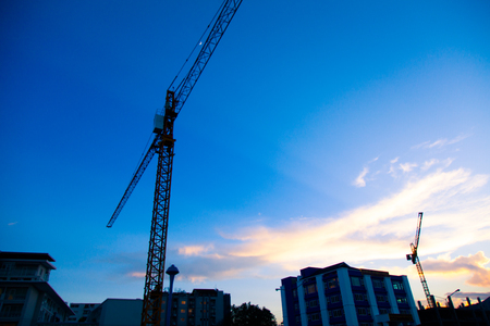 construction craneの写真素材