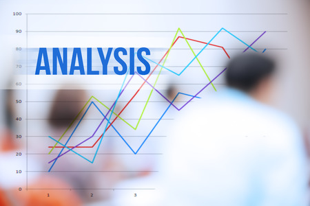 blurred business people background,business plan concept,mobile strategy,analysis wordの写真素材