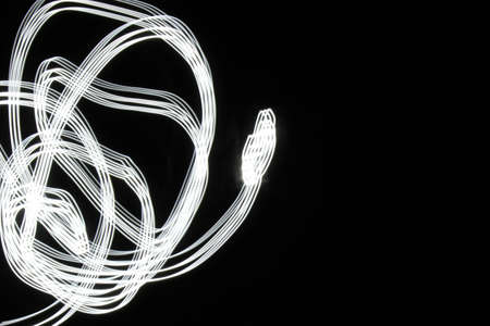 lighting looklike white snake