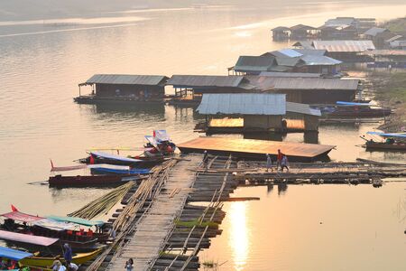 Kanchanaburi Sunsetの写真素材