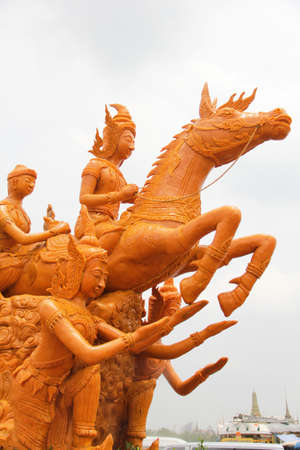 Wax sculpture in thaiの写真素材