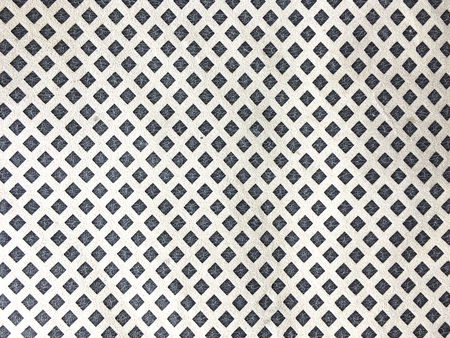 Pillow with black and white squares stripes