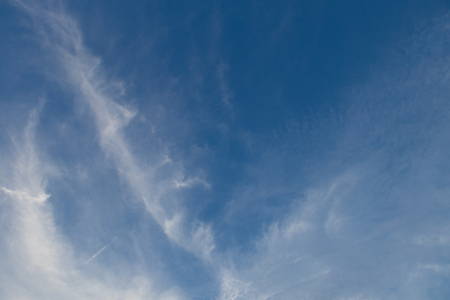 Cloudy sky in eveningの写真素材
