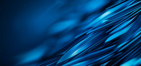 An Abstract background with blue gradient and flowing shapes, creating sense of depth and movement. Ideal for modern design projects and digital artの素材