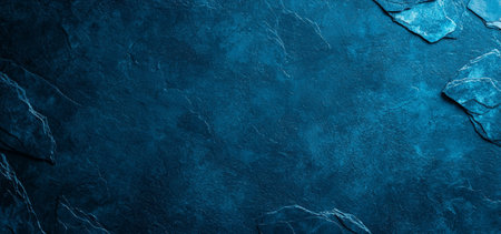 An Abstract blue gray background with grainy texture and layered stone elements creates striking visual. This design evokes sense of depth and tranquilityの素材