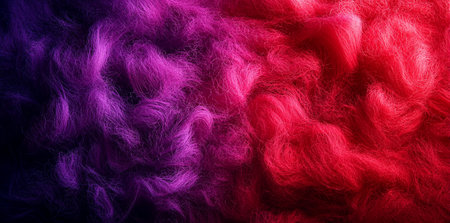 A Vibrant abstract background featuring gradient of purple and red hues with soft, textured appearance. blend creates dynamic visual effect, evoking sense of depth and movementの素材