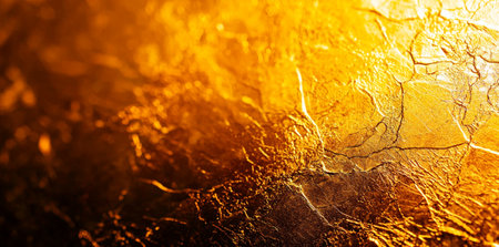 A Golden textured background with intricate patterns and warm tones, creating rich and luxurious feel. Ideal for design projects or artistic presentationsの素材