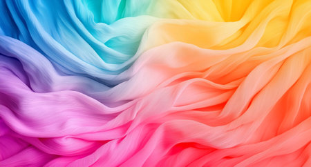 A Colorful gradient background with soft pastel colors, blending smoothly from blue to yellow, creating serene and vibrant atmosphereの素材