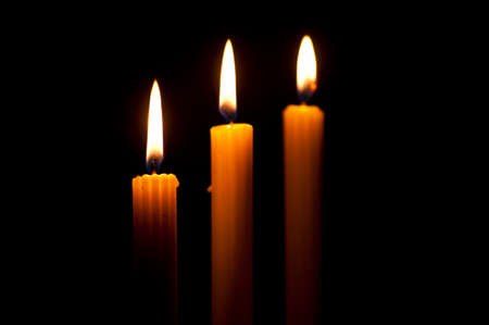 Candles in a patternの写真素材