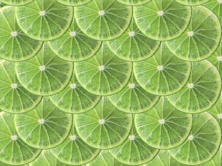 Juicy lime slice circle shape stacking and overlay background