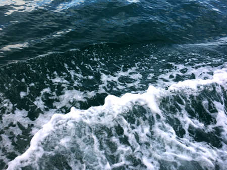 Beautiful blue sea wave with water ripple background