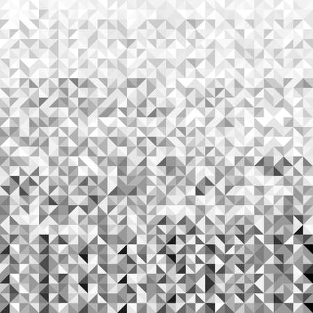 Monochrome black and white gradient abstract geometric shape seamless pattern background.のイラスト素材