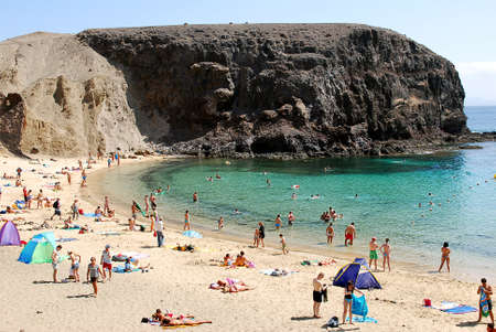 Creek Papagayo in Lanzaroteのeditorial素材