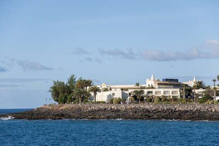 Lanzarote where you see the white housesのeditorial素材