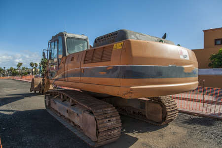 Tracked wheeled machinery working the streets