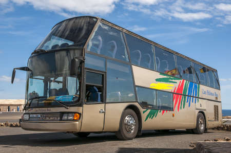 Bus for tourists that lead Excursionsのeditorial素材