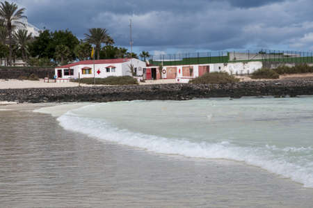 Fuerteventura beach where there is one of the best beaches that the islandのeditorial素材