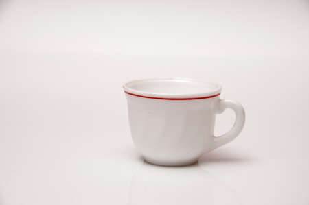 white color cup hot coffee at homeの写真素材