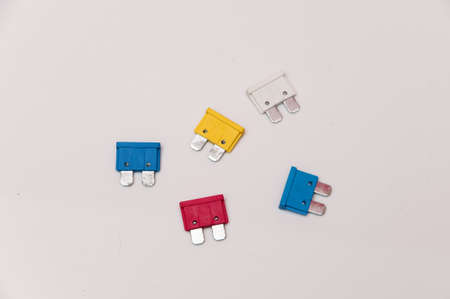 colors fuses to protect electrical circuitsの写真素材