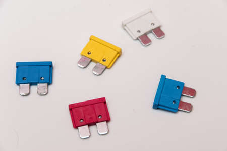 colors fuses to protect electrical circuitsの写真素材