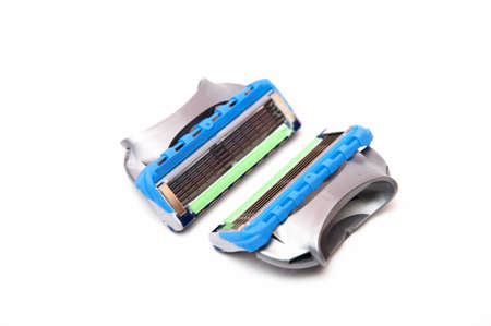razor blue with many blades for better shaving
