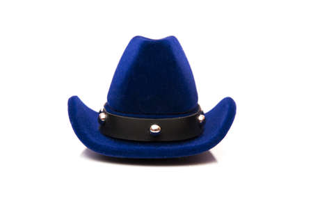 cowboy hat on a white backgroundの写真素材