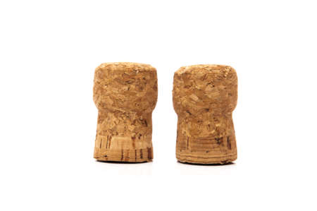 cork on a white backgroundの写真素材