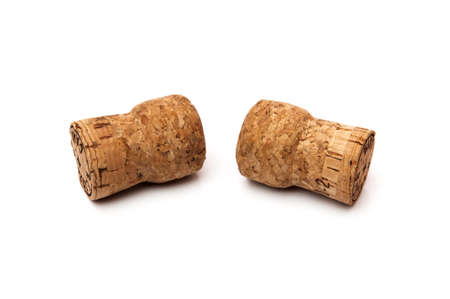 cork on a white backgroundの写真素材