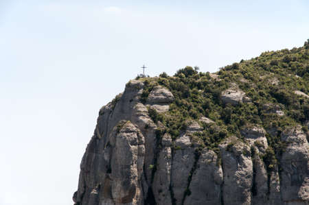 Montserrat mountains in Barcelonaの写真素材