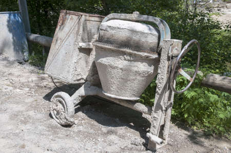 old concrete to make cementの写真素材