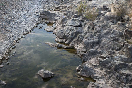 Tajo River in Toledo, Spainの写真素材