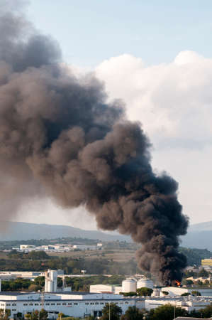 manufactures burning in Montornes Del Valles