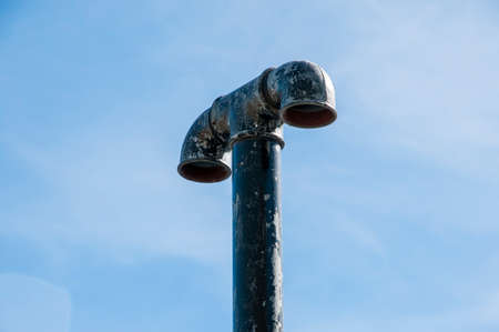 flue gases to pull gases from the homeの写真素材