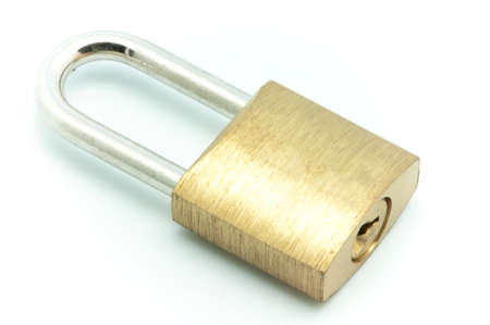 padlock on a white background