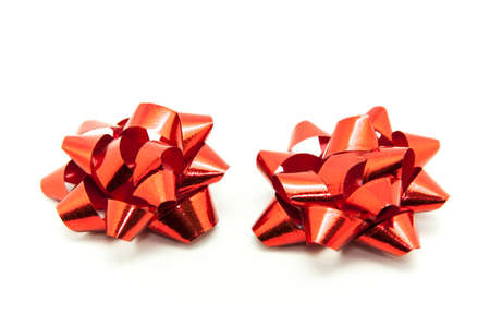 decorative ribbon on a white 